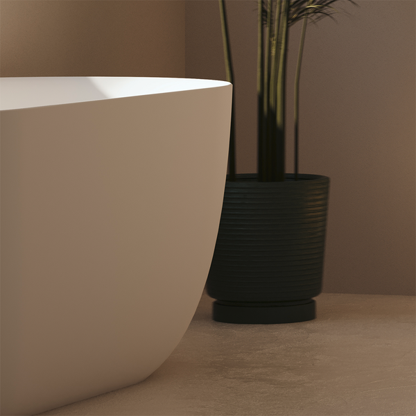 LUCITEBADKAR SVEDBERGS VAULEN VIT MATT, VÄGGFRISTÅENDE 160X59X75CM