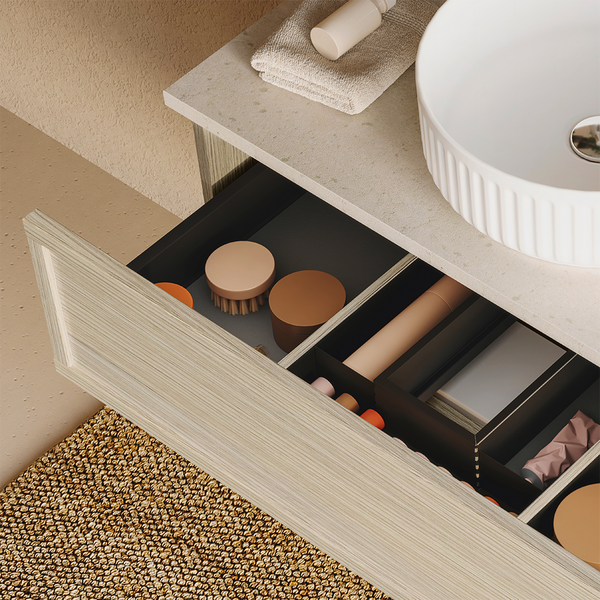 Allaskaappi Svedbergs Poem 160x45 tammi 4 laatikkoa kehys push open