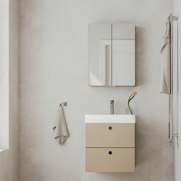 Peilikaappi Svedbergs Intro 55x15x70cm 295355 sand metallia