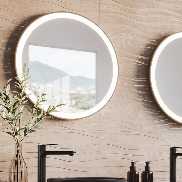 Peili Svedbergs Ista pyöreä 60 kehys LED