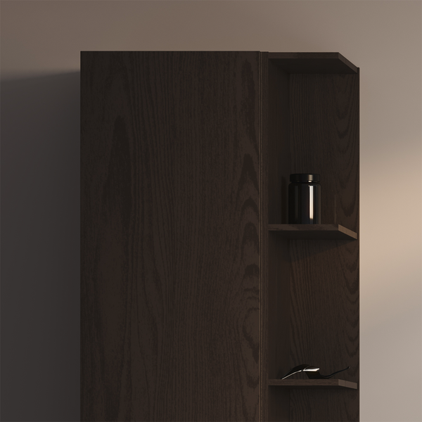 Korkean kaapin ovi Svedbergs 160x35cm tumma saarni