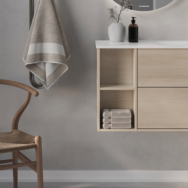 UNDERDEL SVEDBERGS EPOS RELIEF VIT ASK, 2LÅD INTHT 100X45,3X45CM HÖ