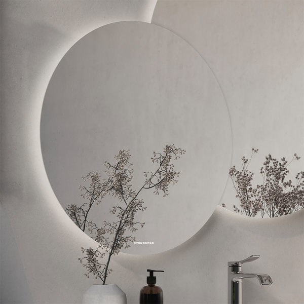SPEGEL SVEDBERGS VALJE RUND DUBBEL, D60+D80 LED 112X3,4X89,7CM