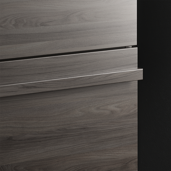 Allaskaappi Svedbergs Poem 120x45 musta saarni 4 laatikkoa vedinlista