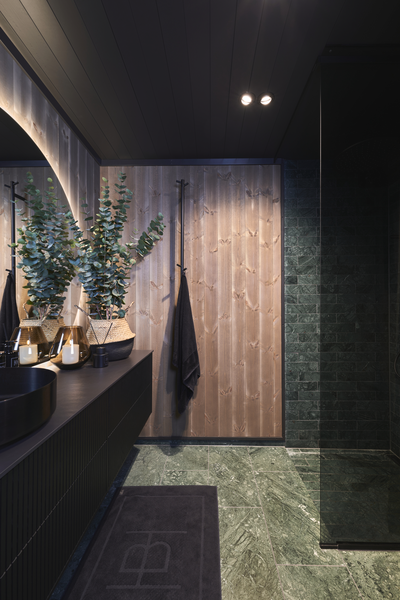 Peili Svedbergs Valje leikattu ympyrä 120x112 LED