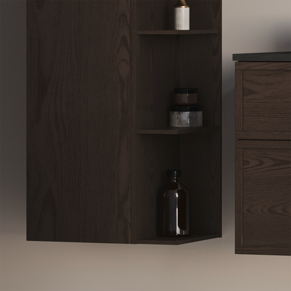 Korkean kaapin ovi Svedbergs 160x35cm tumma saarni