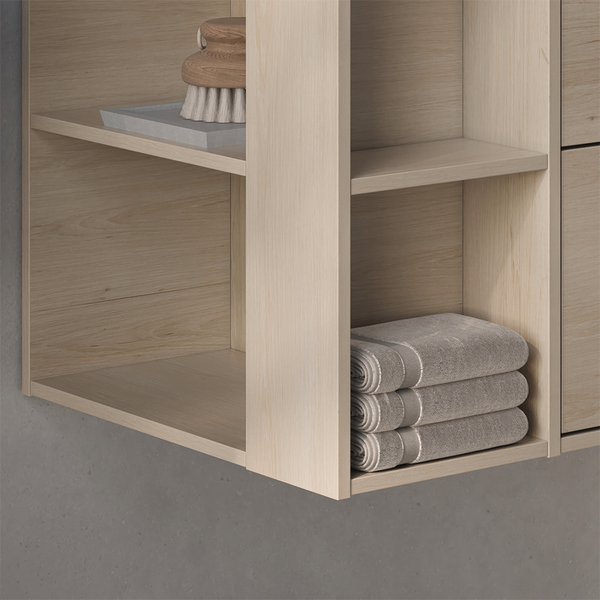 UNDERDEL SVEDBERGS EPOS RELIEF VIT ASK, 2LÅD INTHT 100X45,3X45CM HÖ