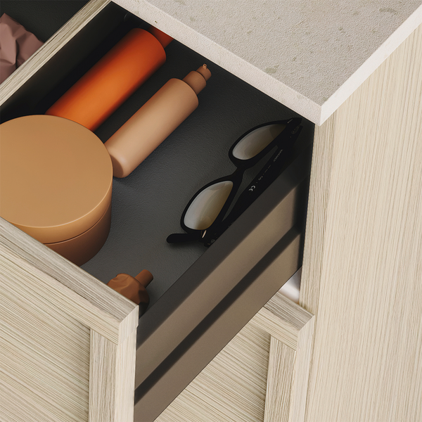 Allaskaappi Svedbergs Poem 160x45 tammi 4 laatikkoa kehys push open