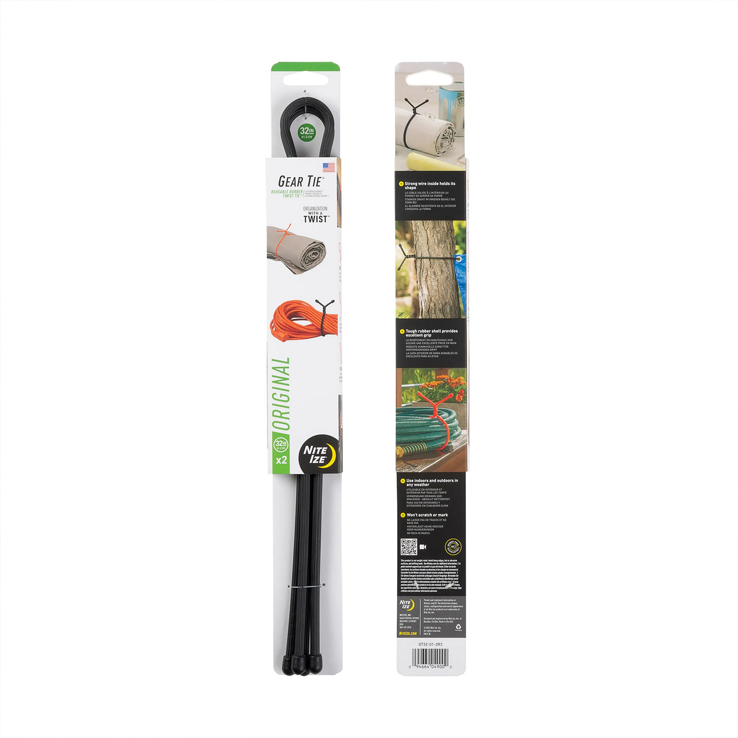 Sidontaväline Nite Ize GearTie TwistTie 81 cm musta 2kpl