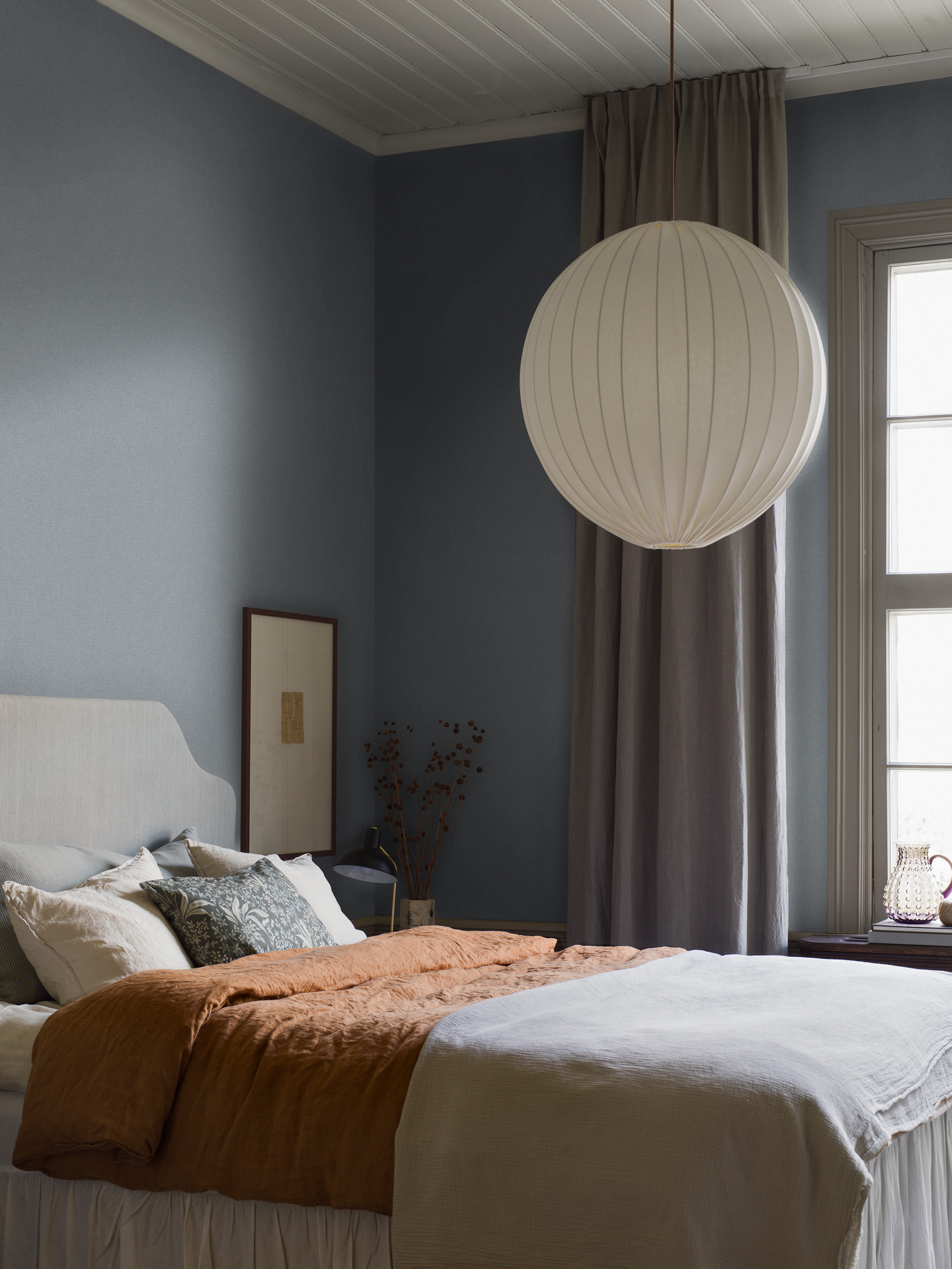 Kuitutapetti Boråstapeter Shades 6133 Canvas Blue 10,05m