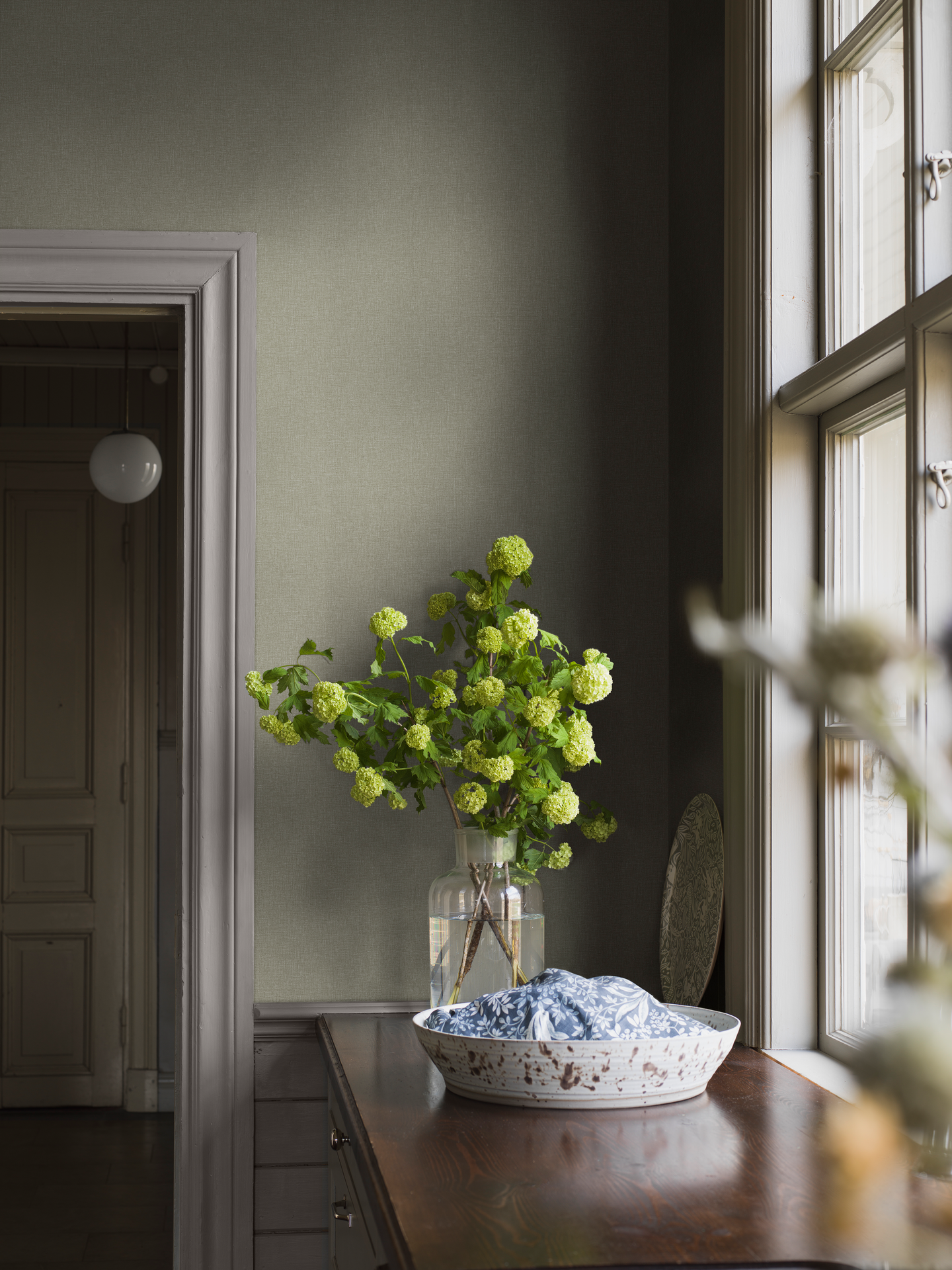 Kuitutapetti Boråstapeter Shades 6130 Canvas Olive 10,05m