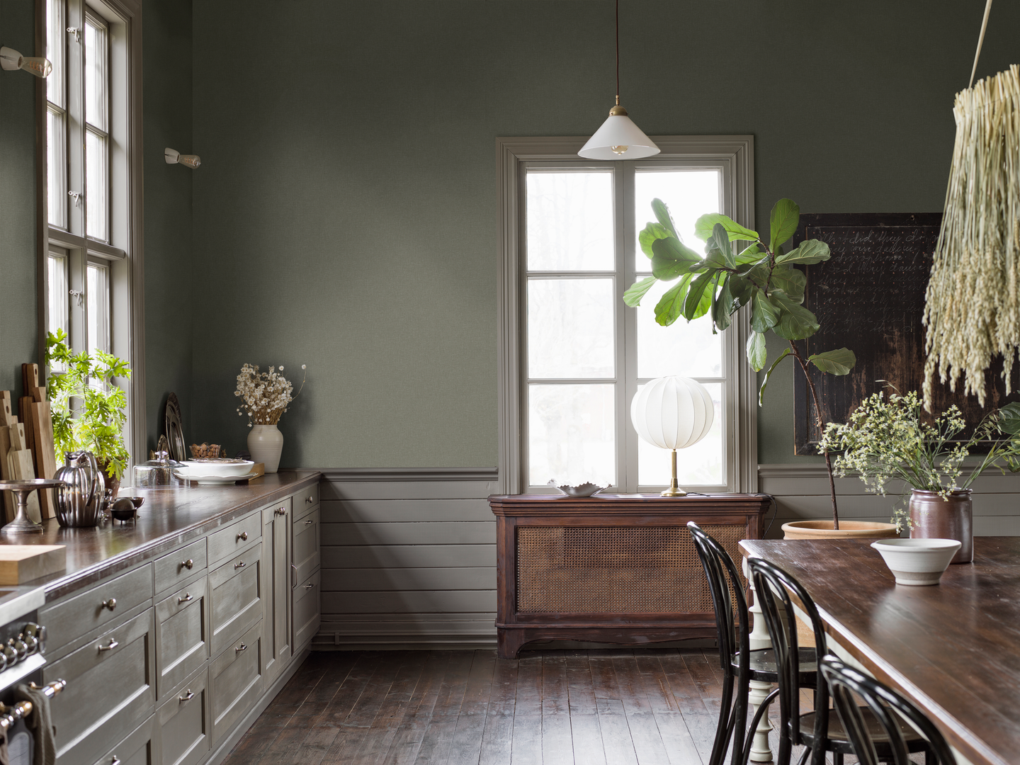 Kuitutapetti Boråstapeter Shades 6130 Canvas Olive 10,05m