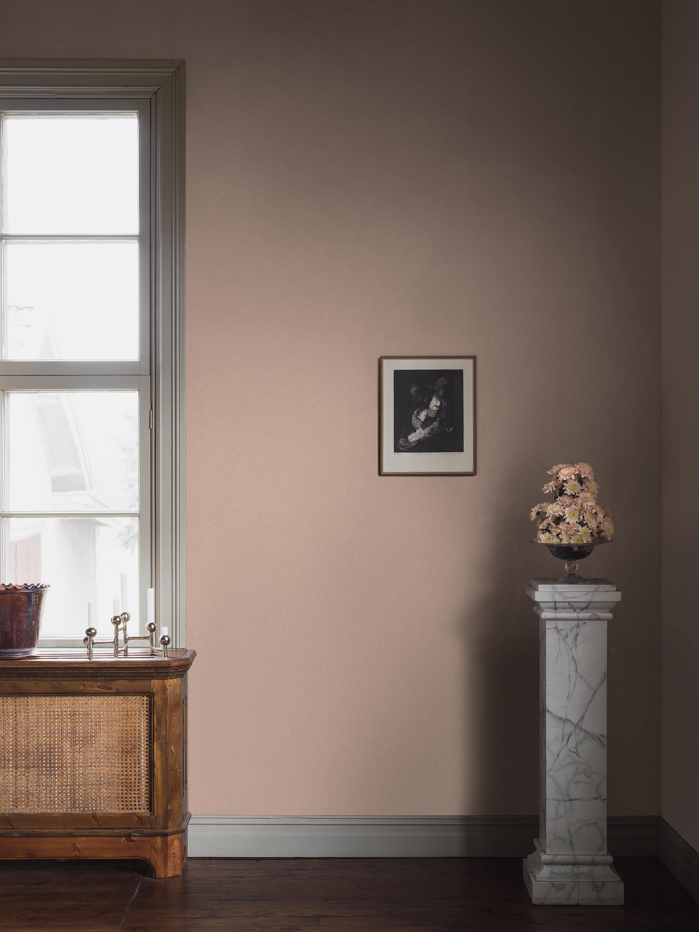 Kuitutapetti Boråstapeter Shades 6125 Canvas Rose 10,05m