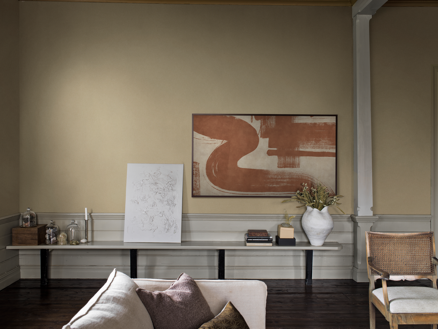 Kuitutapetti Boråstapeter Shades 6126 Canvas Yellow 10,05m