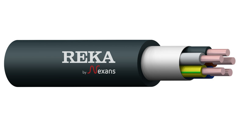 Asennuskaapeli Reka HF EQQ Literex 5x2,5 S R50 DCA musta