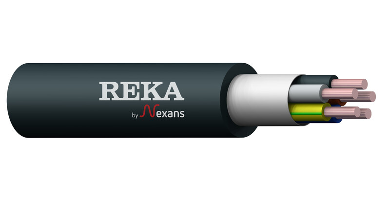 Asennuskaapeli Reka HF EQQ Literex 5x1,5 S R50 DCA musta