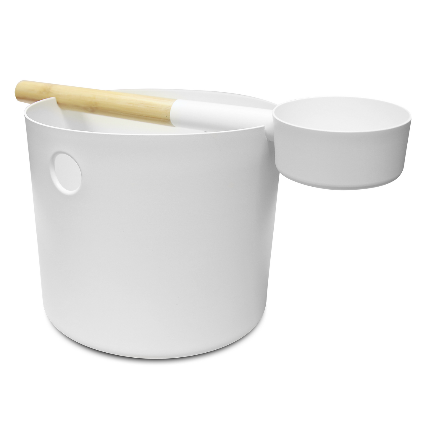 Kiulu + kauha KOLO valkoinen