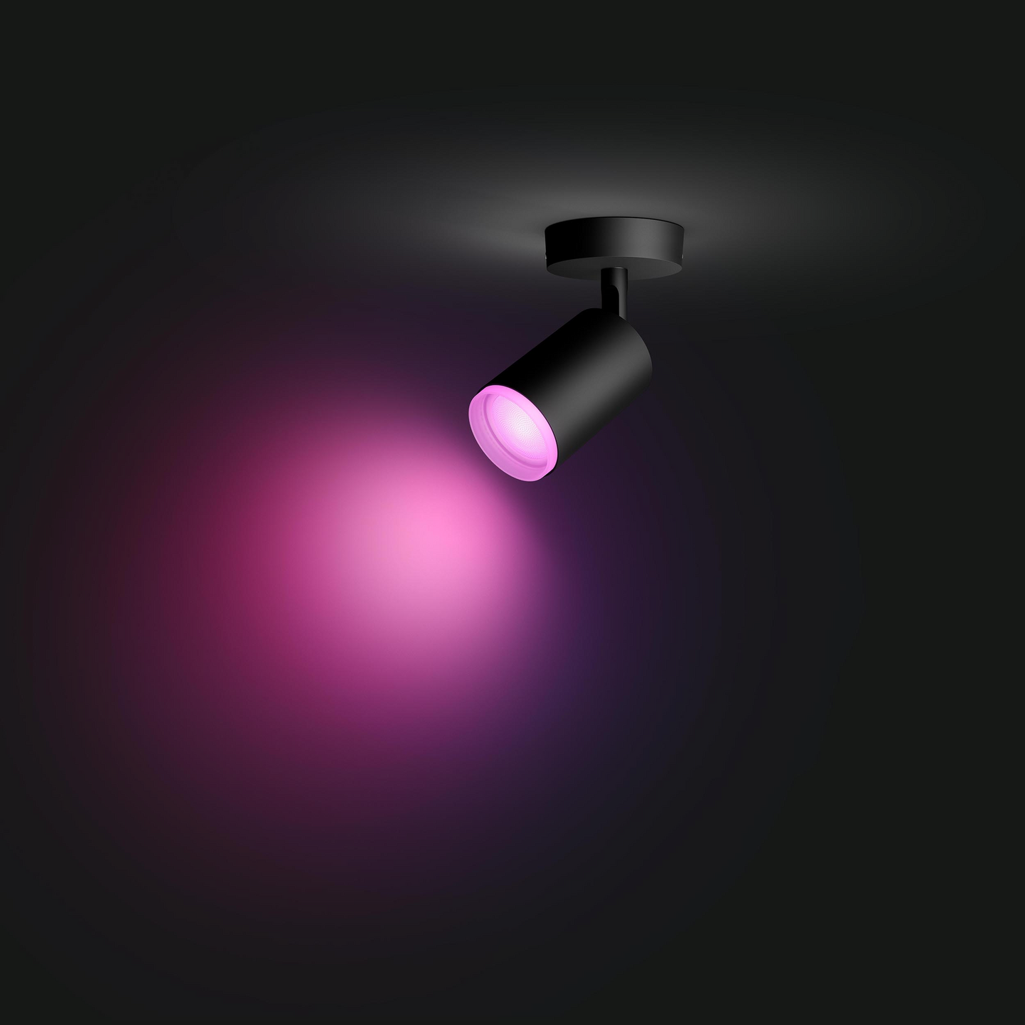 Kohdevalaisin Philips Hue Fugato Musta 1x4.2W 350 LM - 400 LM 2000-6500K