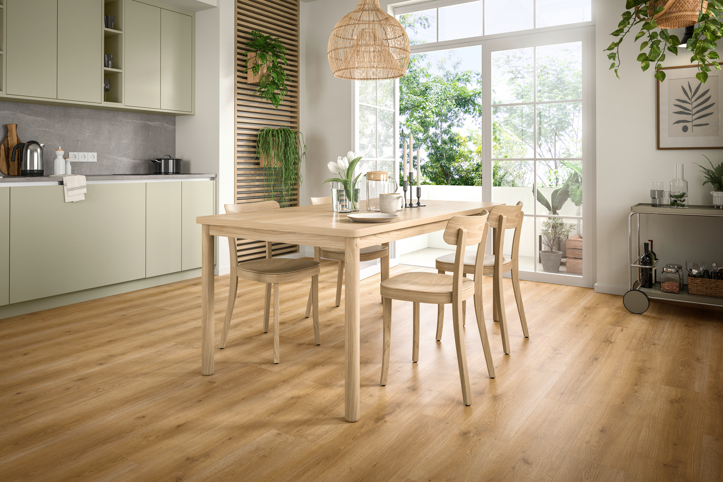 Hybridilattia Egger AquaDura+ EDF192 7,5mm KL33 V4 Honey Messina Oak 1,99m²
