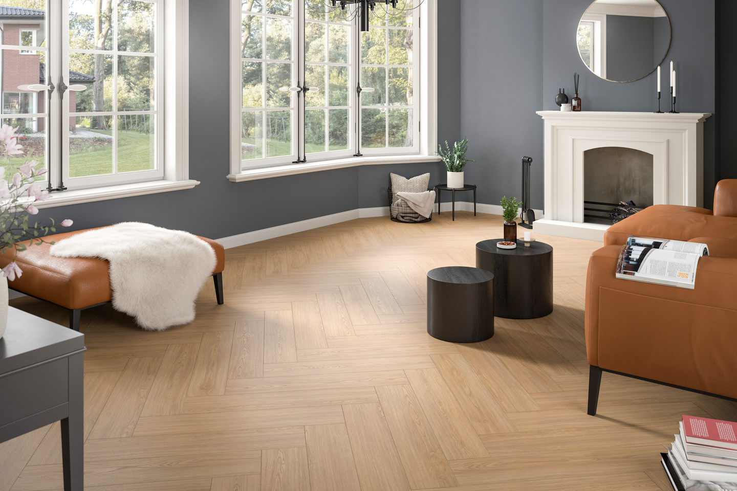 Laminaatti Egger Herringbone EL2152 8mm KL32 V4 Natural Casella Oak 1,97m²