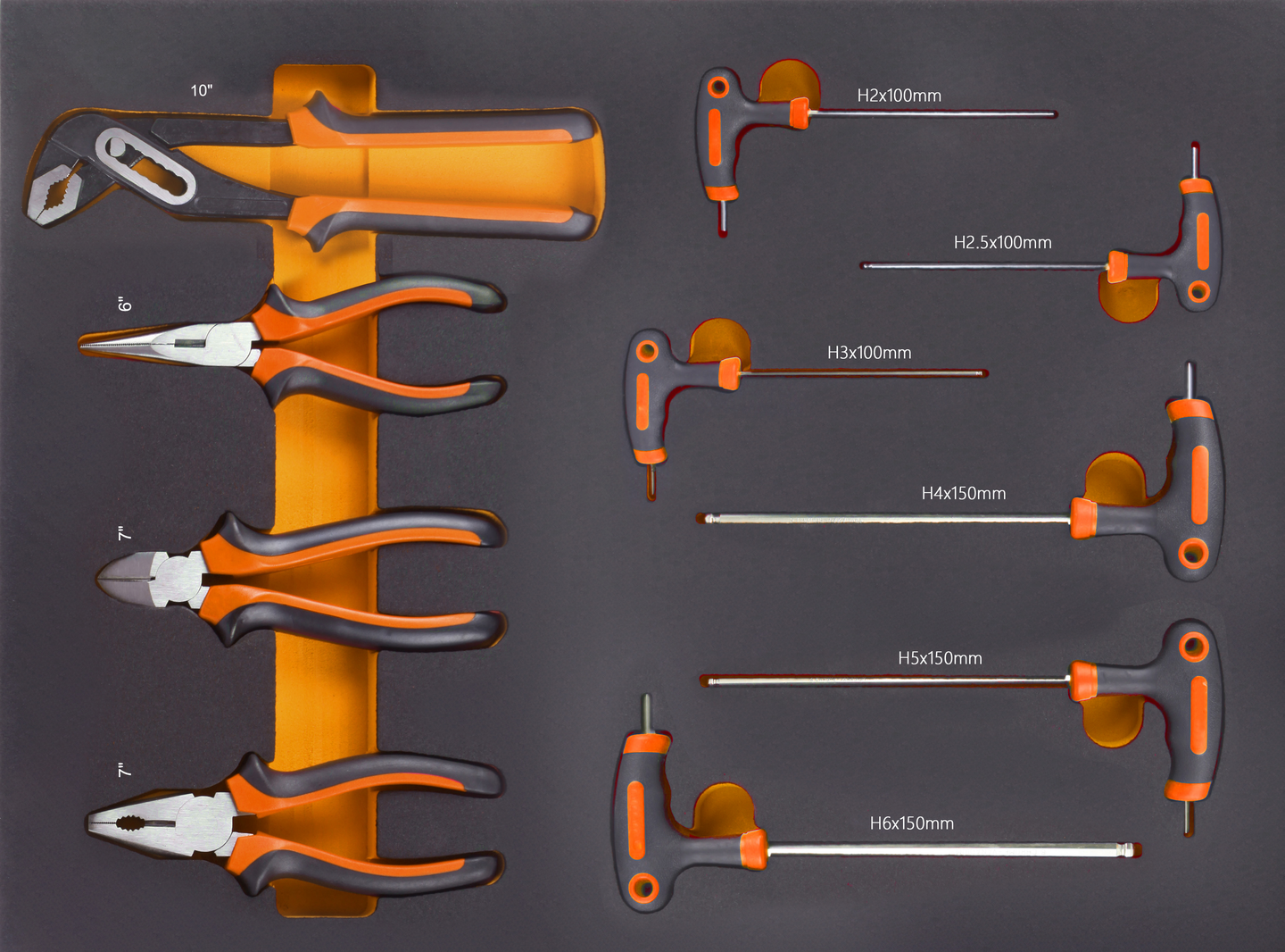 Työkaluvaunu työkaluilla 107-osainen