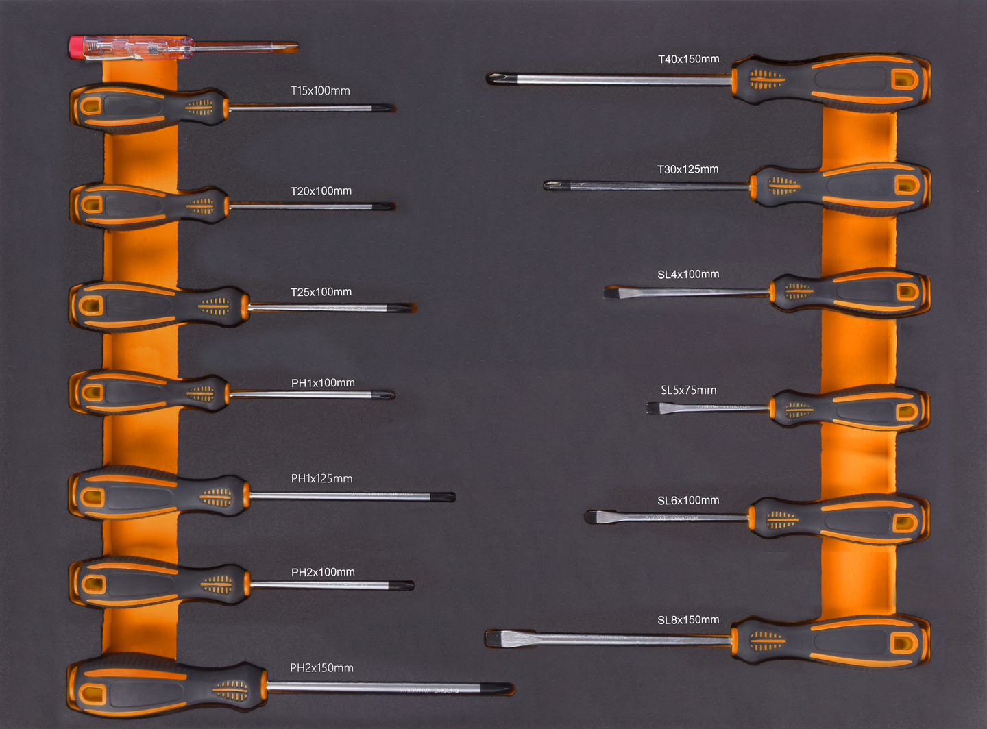 Työkaluvaunu työkaluilla 107-osainen