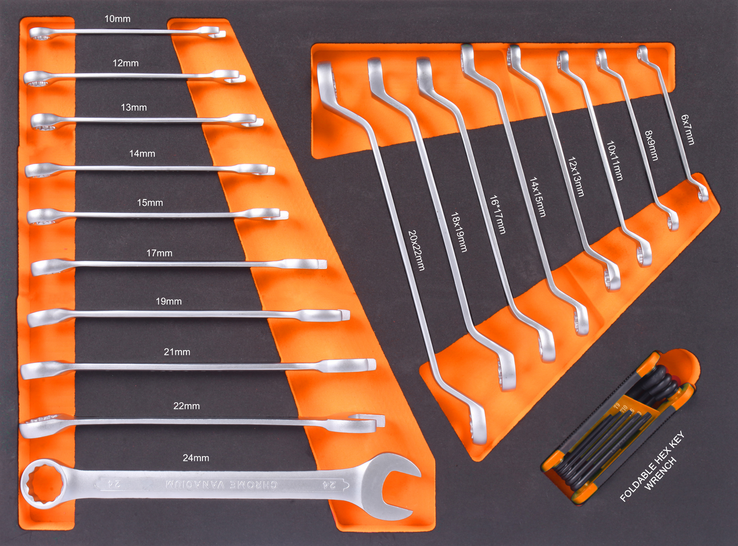 Työkaluvaunu työkaluilla 107-osainen