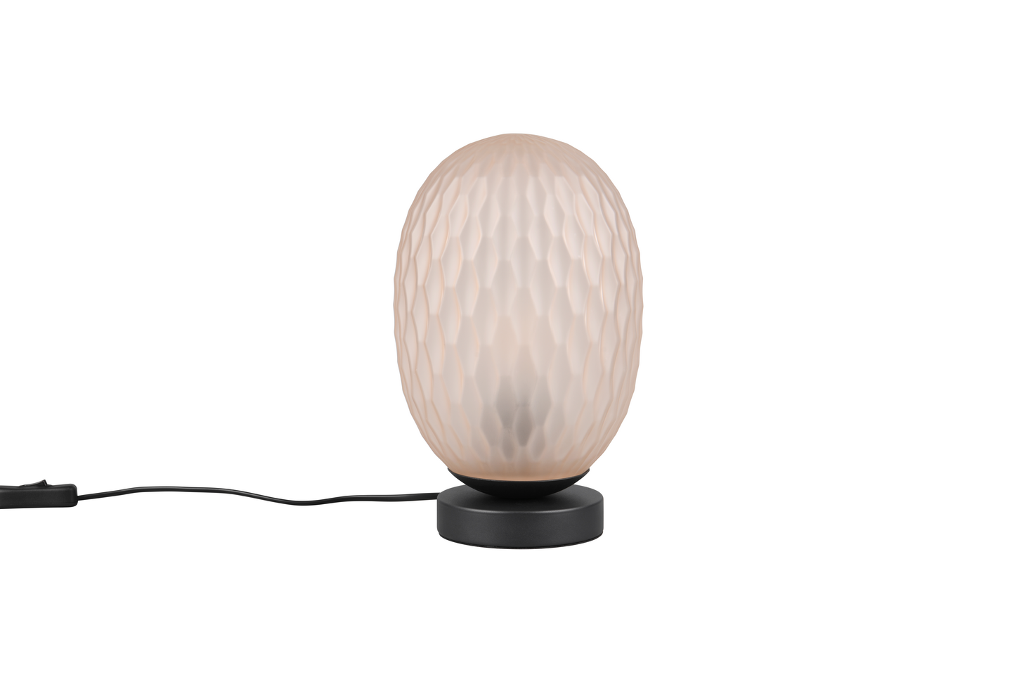 Pöytävalaisin TRIO Facette E27 meripihka/mattamusta