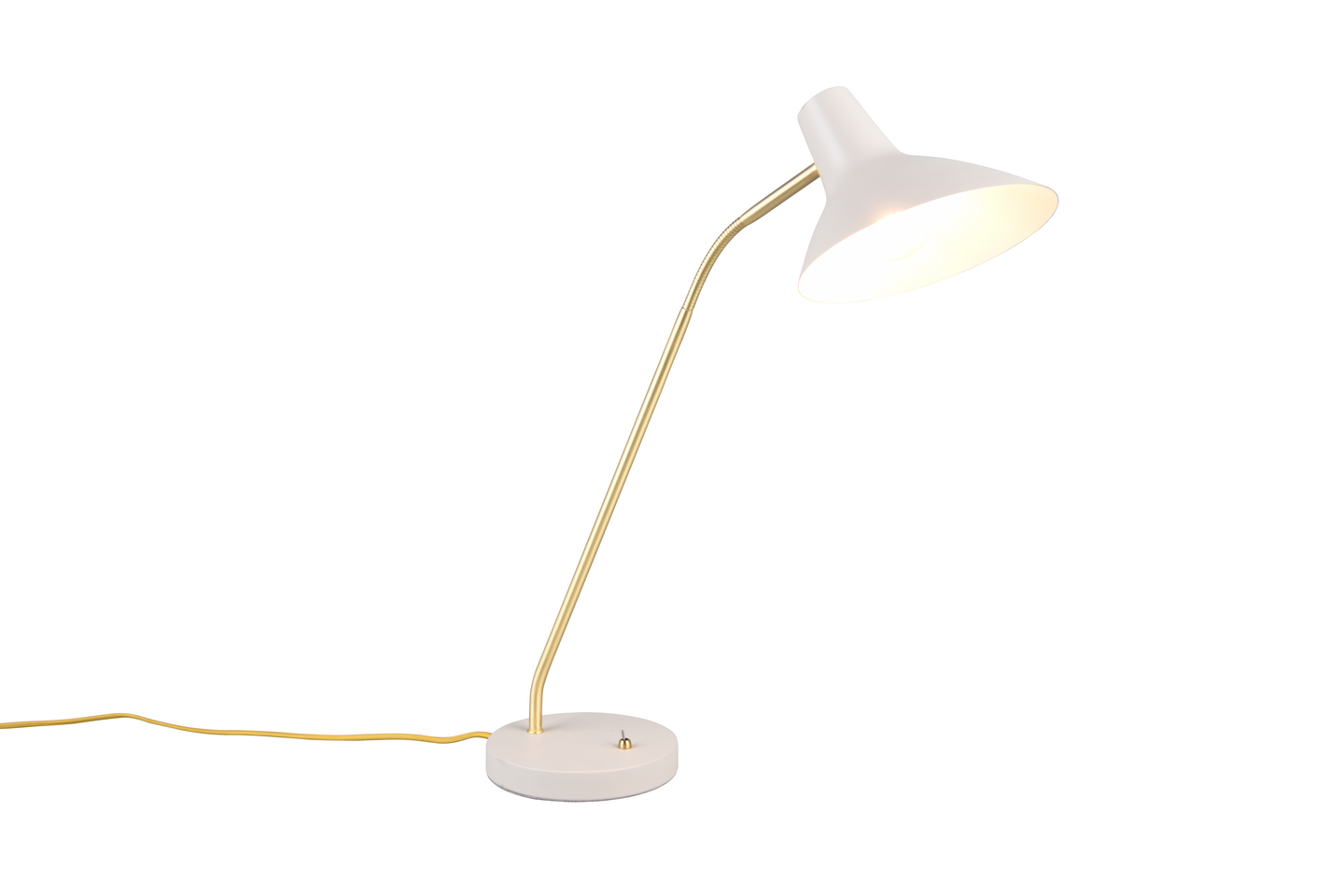 Pöytävalaisin TRIO Traveller E27 lämmin harmaa