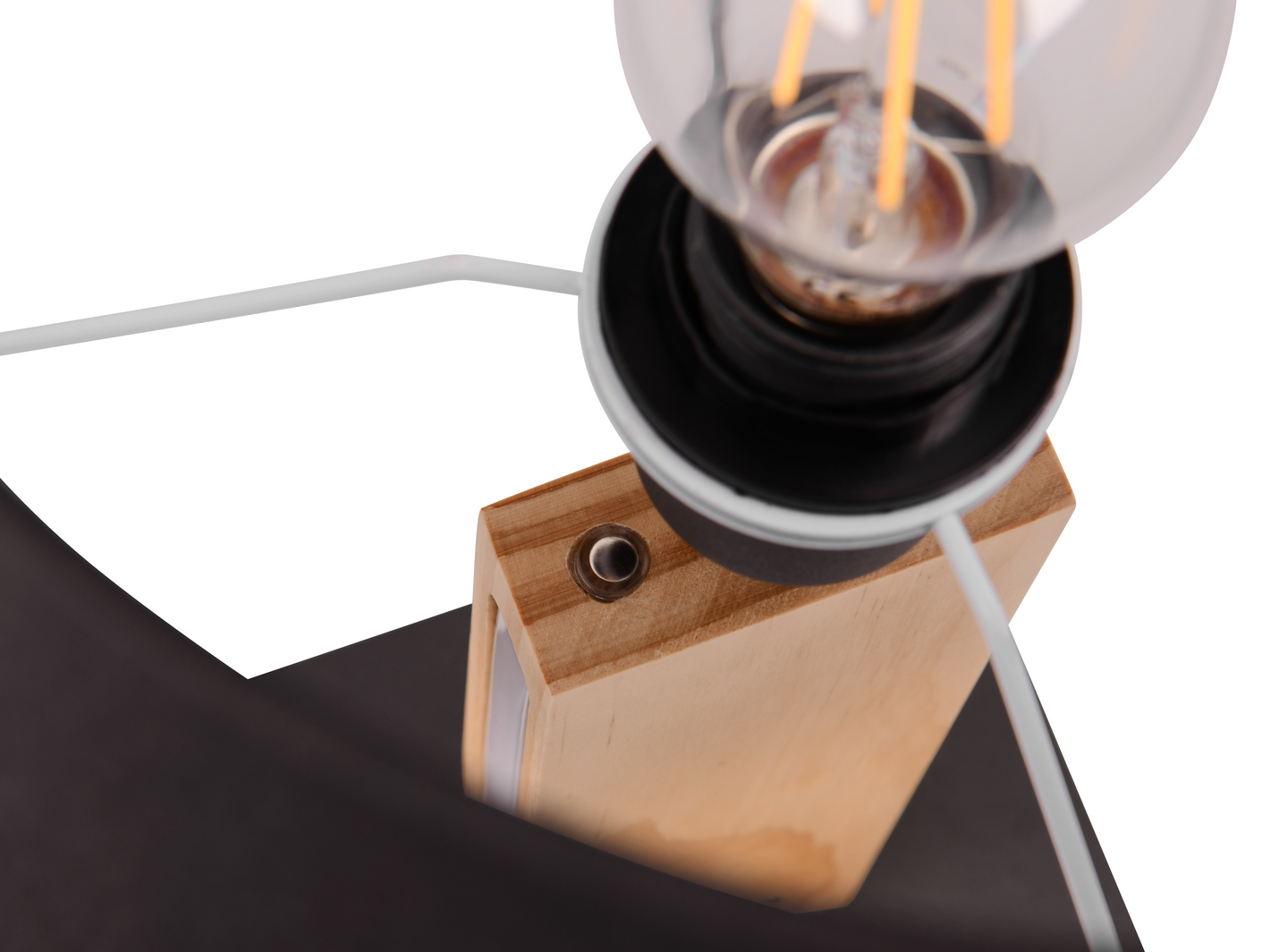 Pöytävalaisin TRIO Rahul E27 led 6W 700lm mattamusta