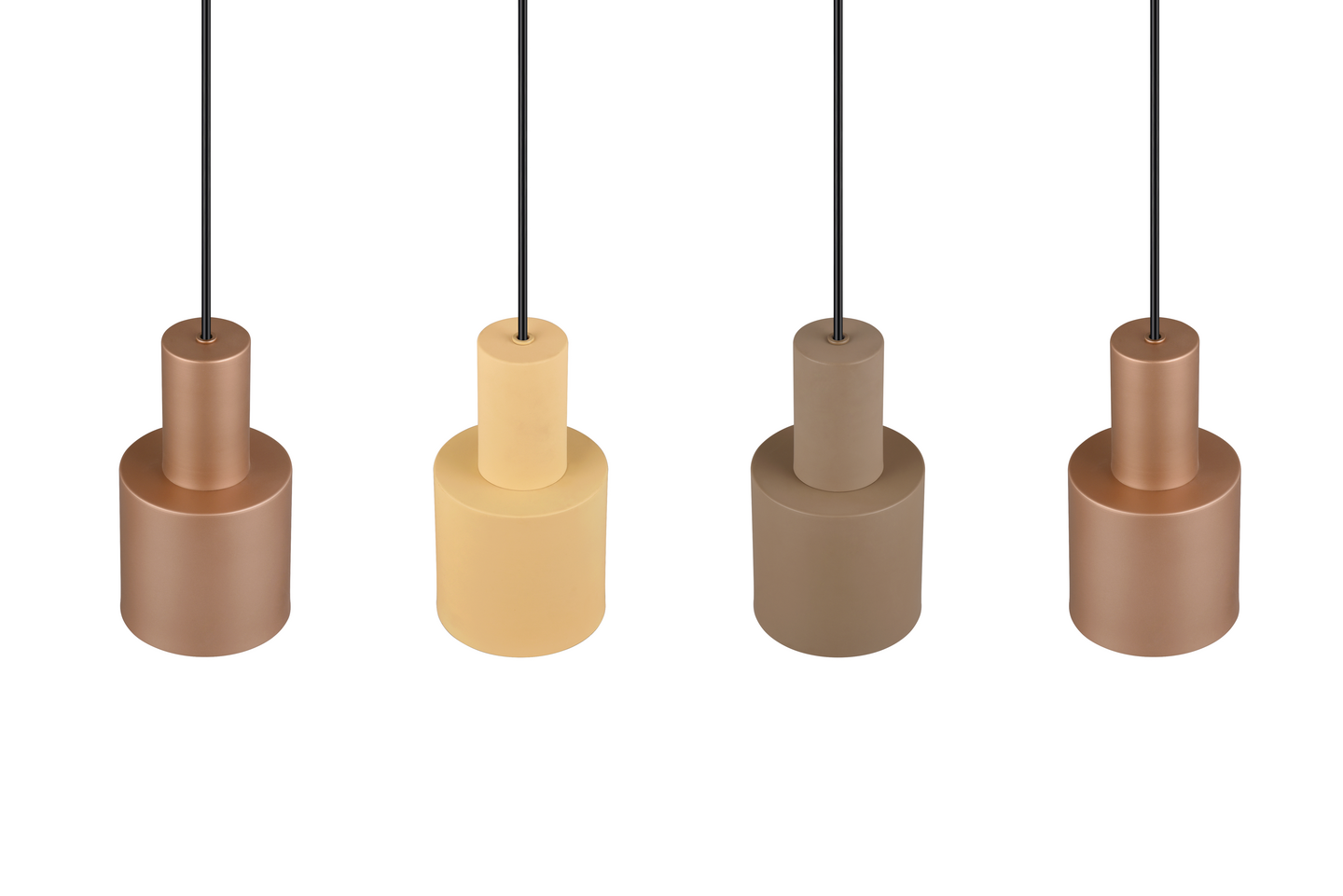 Riippuvalaisin TRIO Agudo E27 4-osainen moniväri