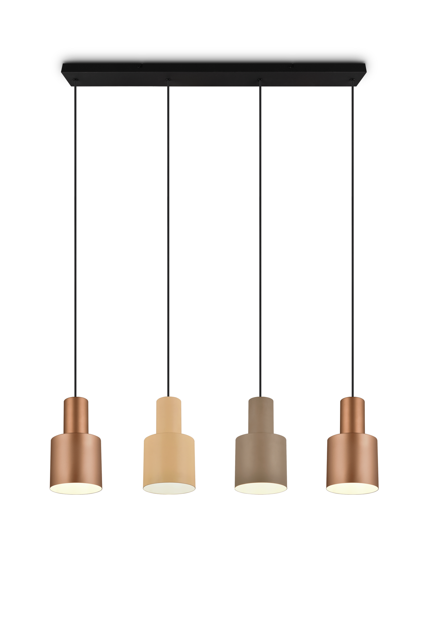 Riippuvalaisin TRIO Agudo E27 4-osainen moniväri