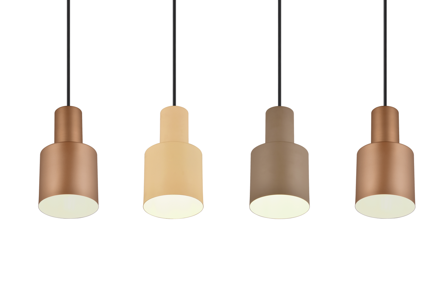 Riippuvalaisin TRIO Agudo E27 4-osainen moniväri