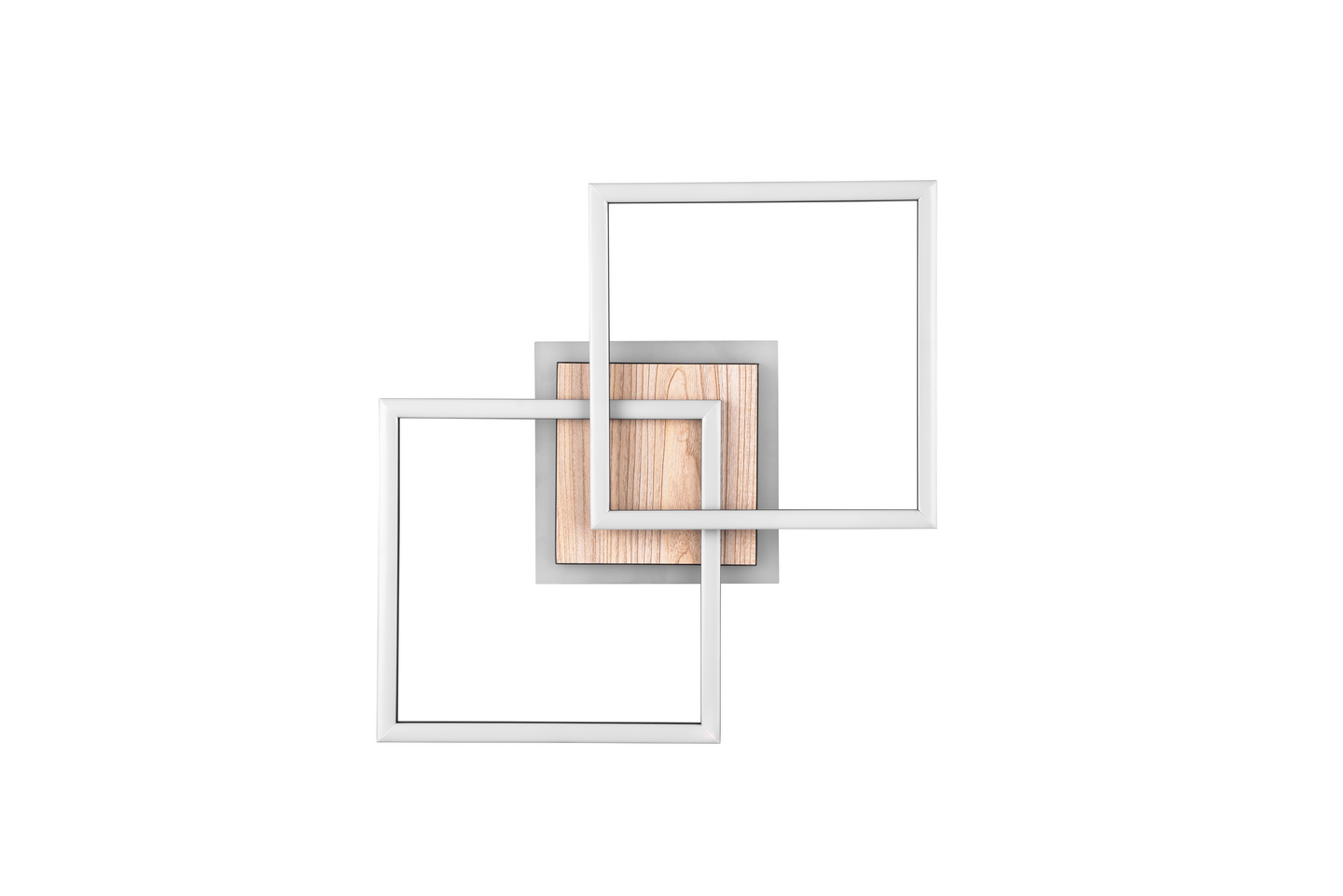 Kattovalaisin TRIO Giro led 25W 3000lm neliö musta/puu