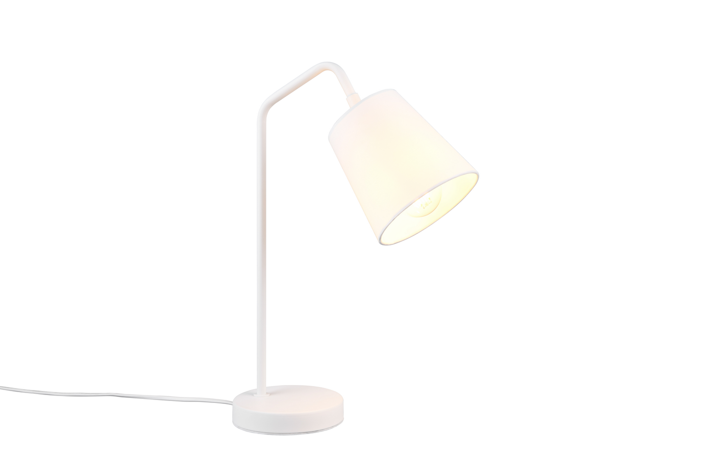 Pöytävalaisin TRIO Buddy E27 mattavalkoinen