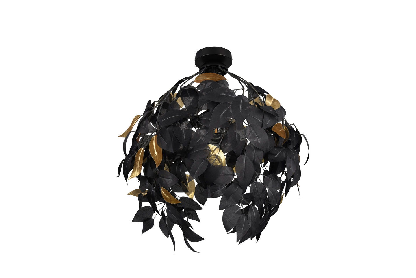 Kattovalaisin TRIO Leavy E27 38 cm mattamusta