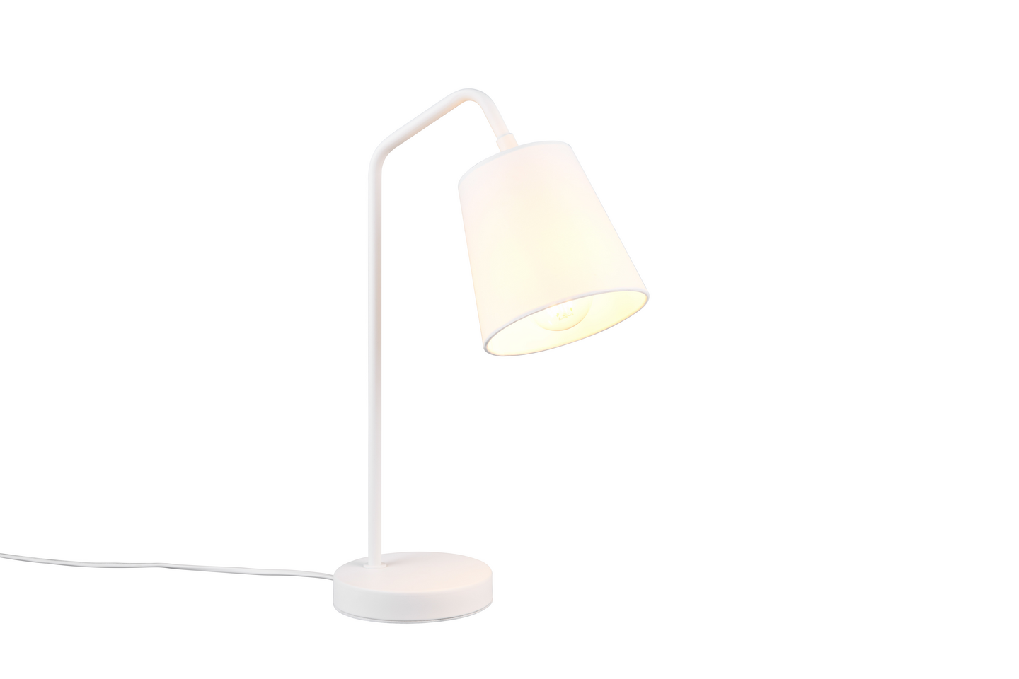 Pöytävalaisin TRIO Buddy E27 mattavalkoinen