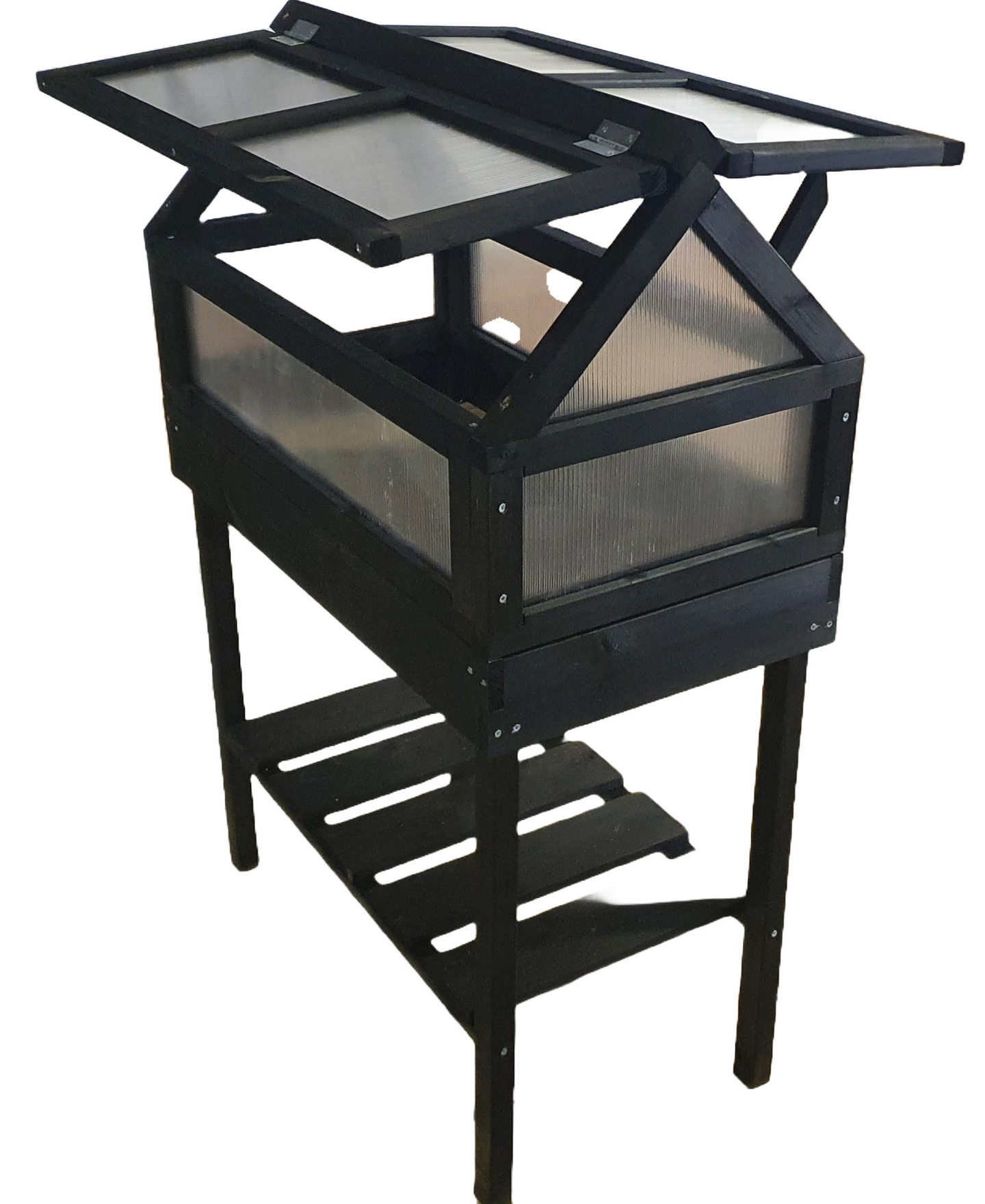 Viljelylaatikko jalallinen Cello 72x50cm musta