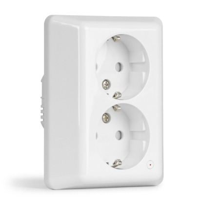 Älypistorasia Futurehome 2x16A Polar Zigbee valkoinen
