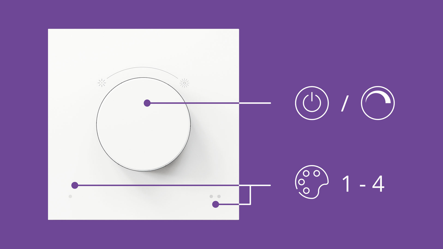 Kytkin Philips WIZ Smart Dial Switch 5V Usb ladattava