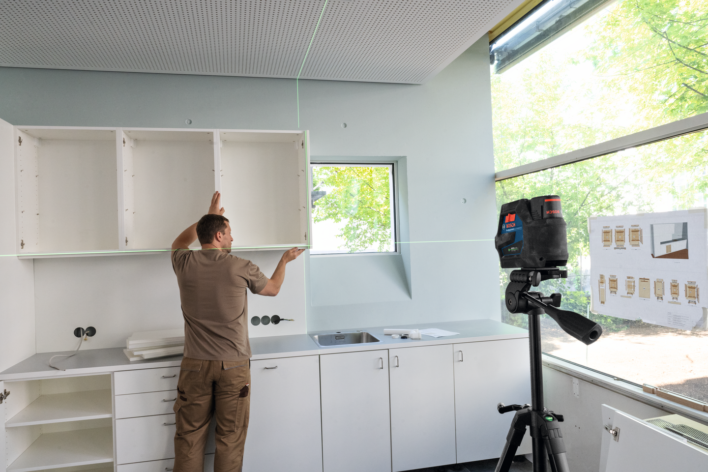 Yhdistelmälaser Bosch GCL 12V-50-22 CG 1x2,0Ah L-Boxx