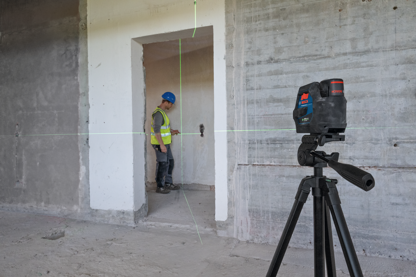 Yhdistelmälaser Bosch GCL 12V-50-22 CG 1x2,0Ah L-Boxx