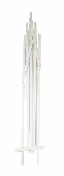 Viuhkasäleikkö puinen V-malli valk 1x2m