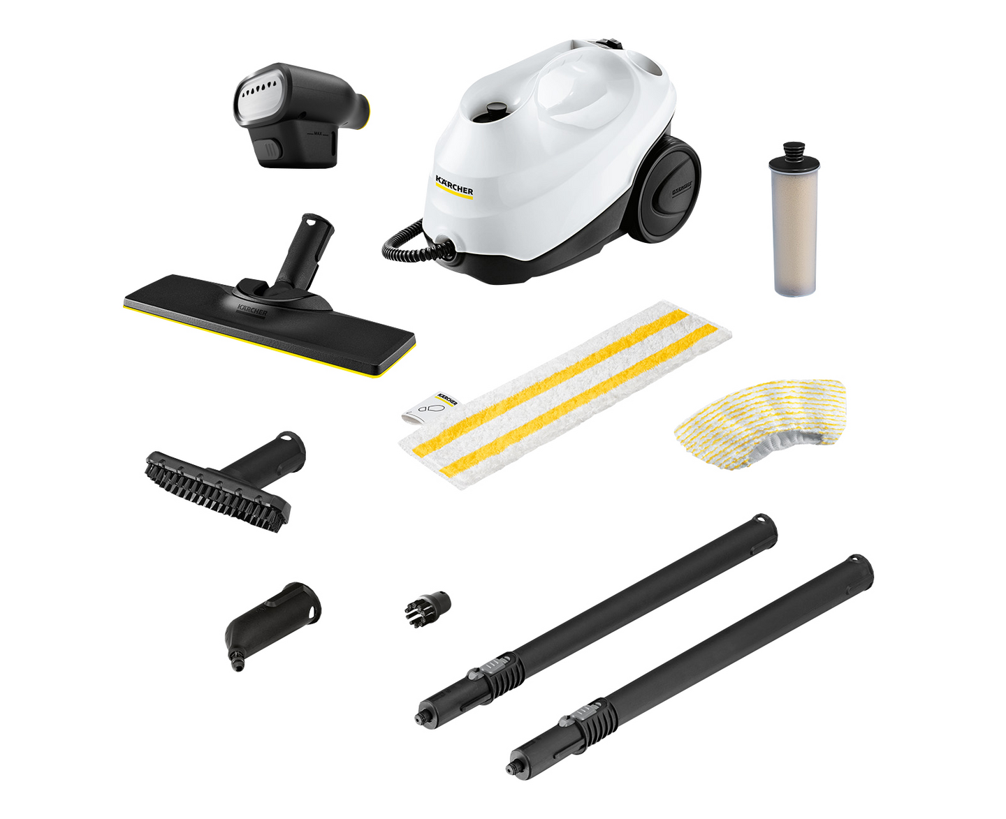 Höyrypuhdistinsetti Kärcher SC 3 Easyfix + tekstiilihöyrystin SC-höyrypesureille