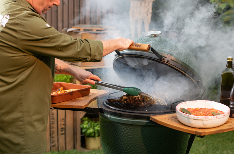 Sivupöydät Big Green Egg large akaasia