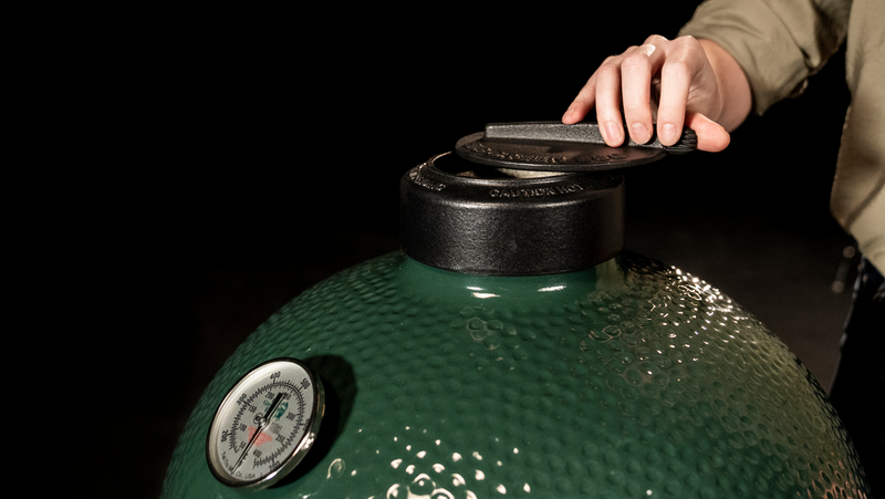 Savupiippu Big Green Egg s mx reggulator