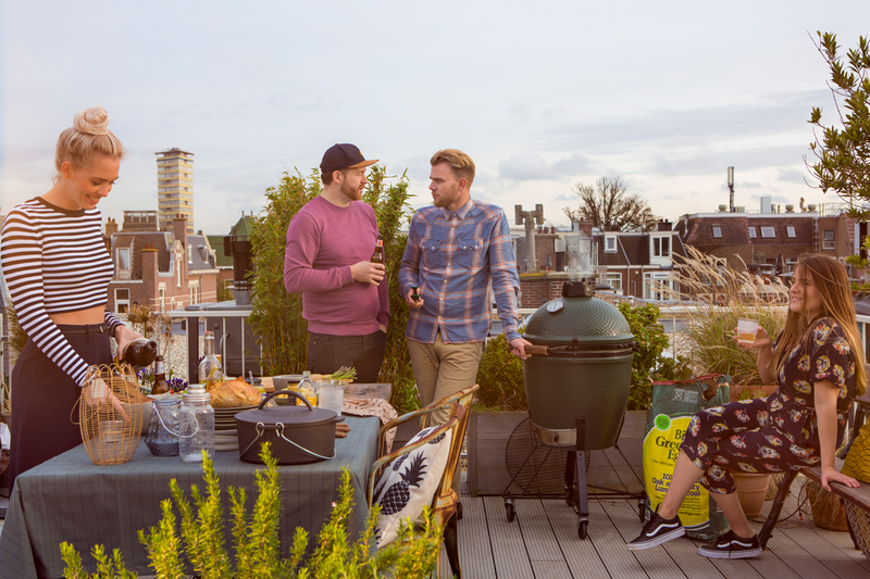 Jalusta pyörillä Big Green Egg large