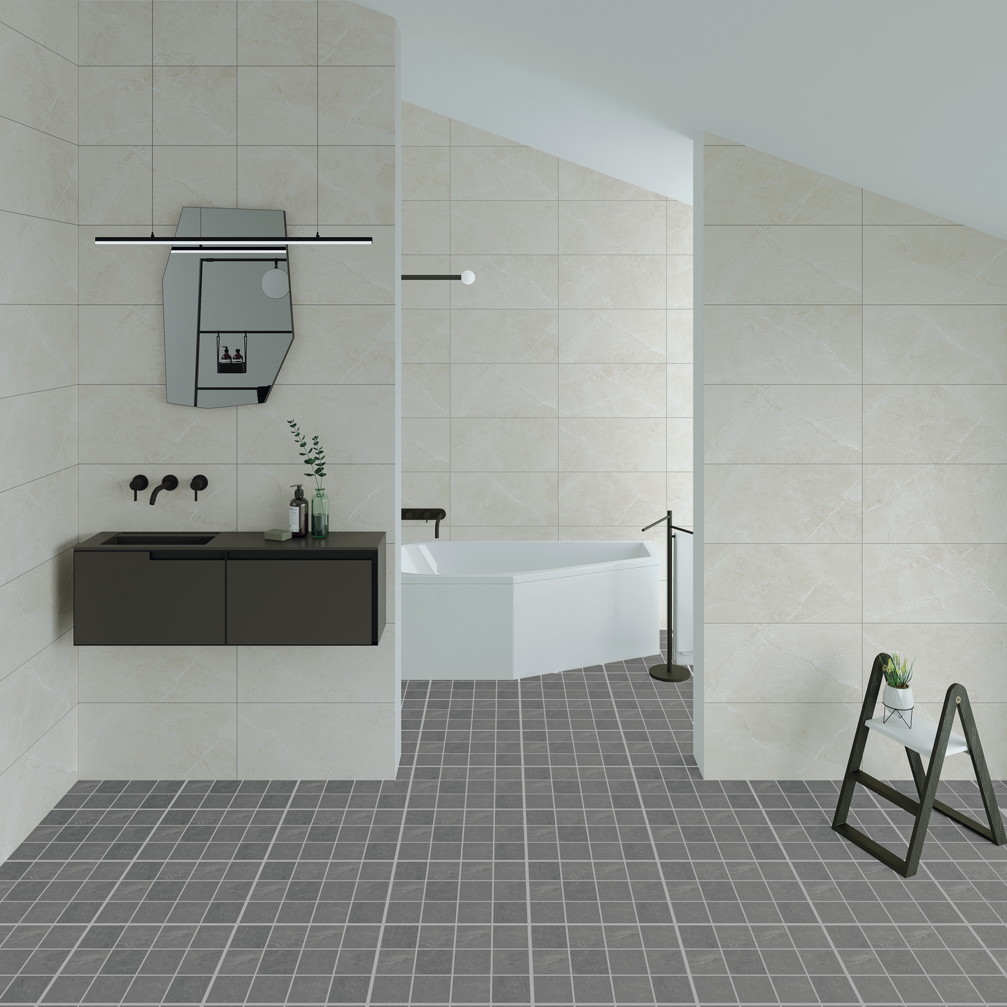 Seinälaatta Cello Veinstone 30x60 valkoinen matta RT 1,62m²