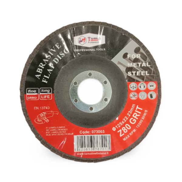 Lamellilaikka Tamo 125mm karkeus 80