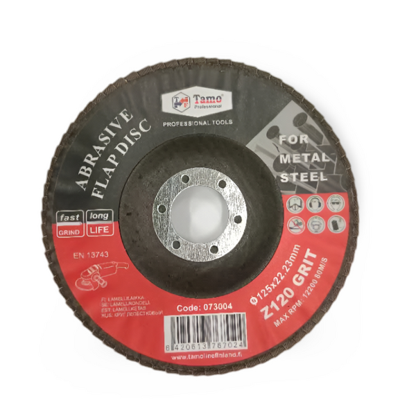 Lamellilaikka Tamo 125mm karkeus 120